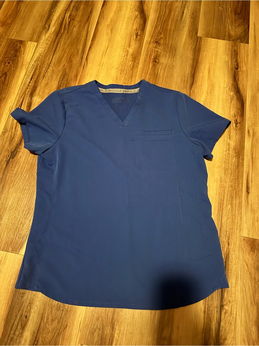 Fabletics Navy Short-Sleeve V-Neck Tee